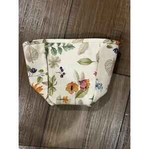 Longaberger Teaspoon Basket Liner Botanical Fields fabric Over the Edge NEW